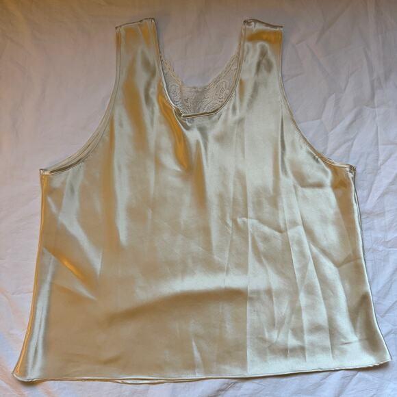 Cinema etoile lace tank, cream, size xl, EUC - Picture 2 of 5